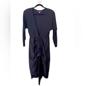 Exquisite $675 crepe & satin low back fancy dress vintage movie star